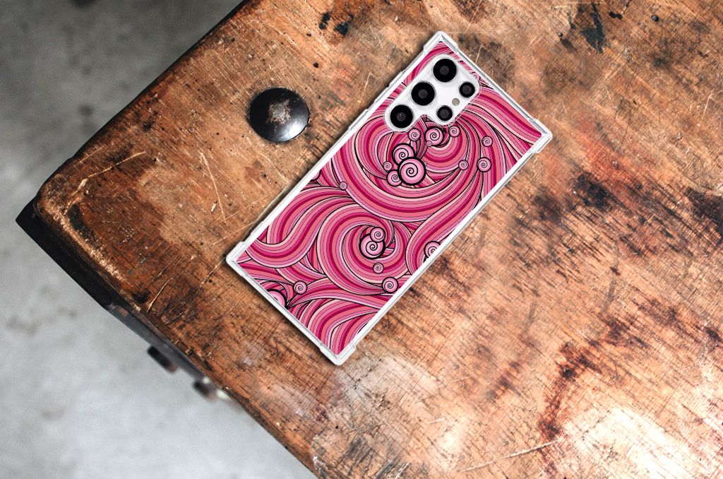 Samsung Galaxy S22 Ultra Back Cover Swirl Pink B2C Telecom