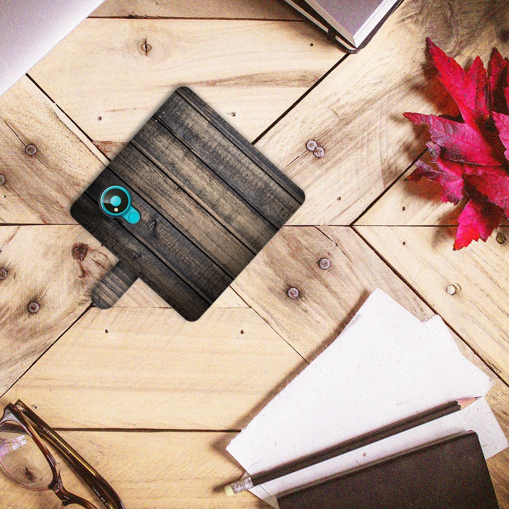 Nokia 3.4 Book Style Case Steigerhout