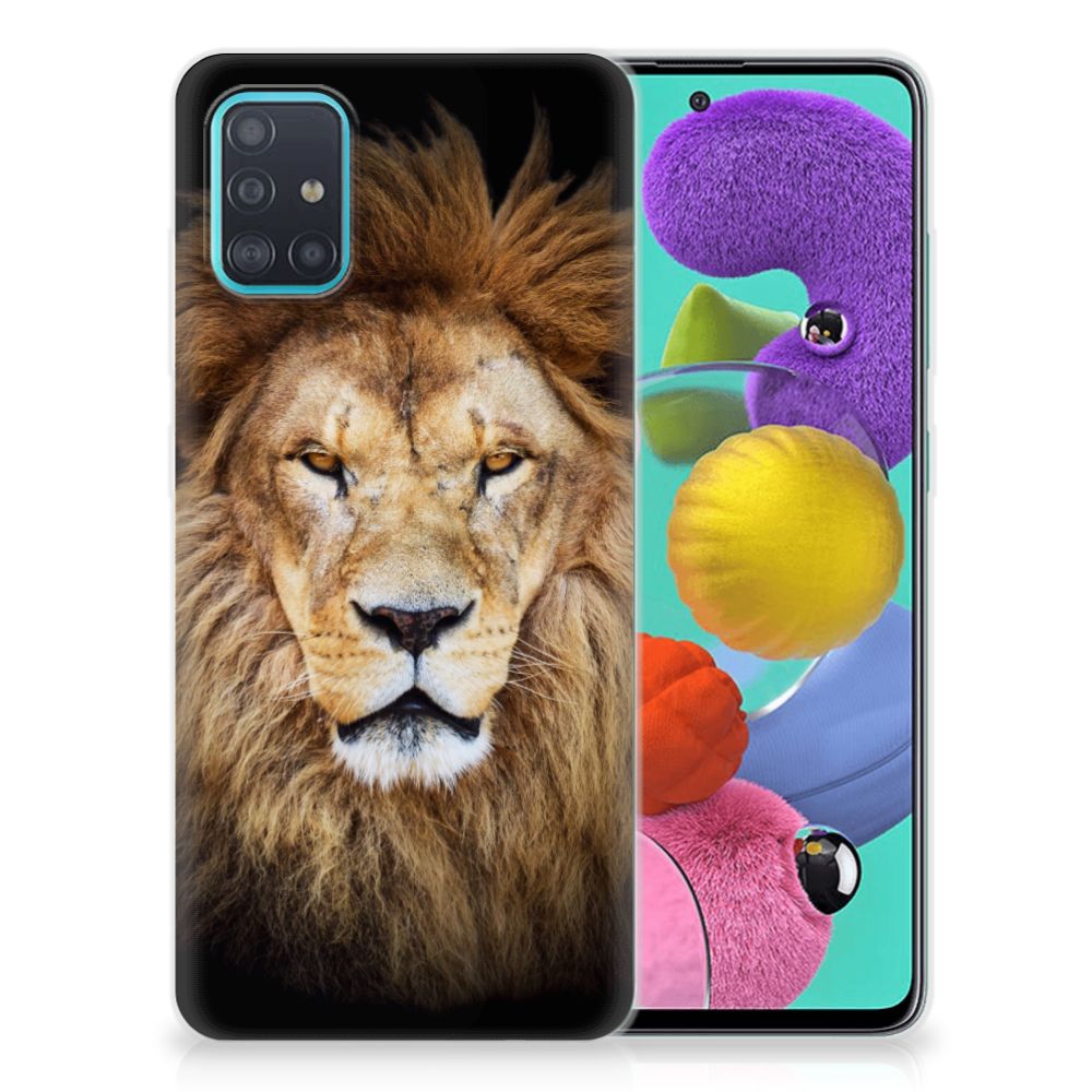 Samsung Galaxy A51 TPU Hoesje Leeuw