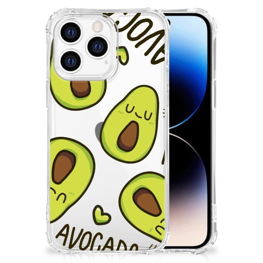 iPhone 14 Pro Stevig Bumper Hoesje Avocado Singing B2C Telecom