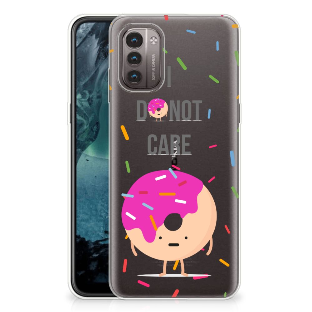 Nokia G21 | G11 Siliconen Case Donut Roze