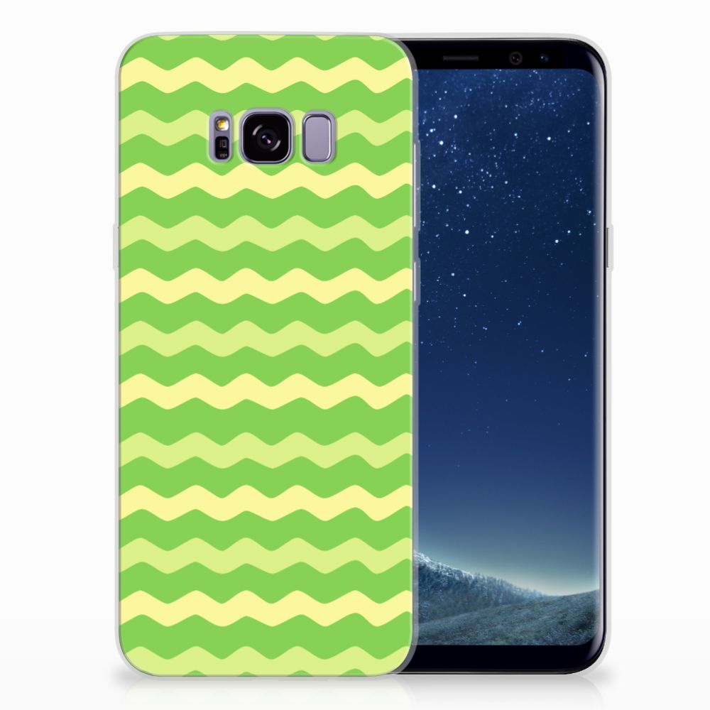 Samsung Galaxy S8 Plus TPU bumper Waves Green