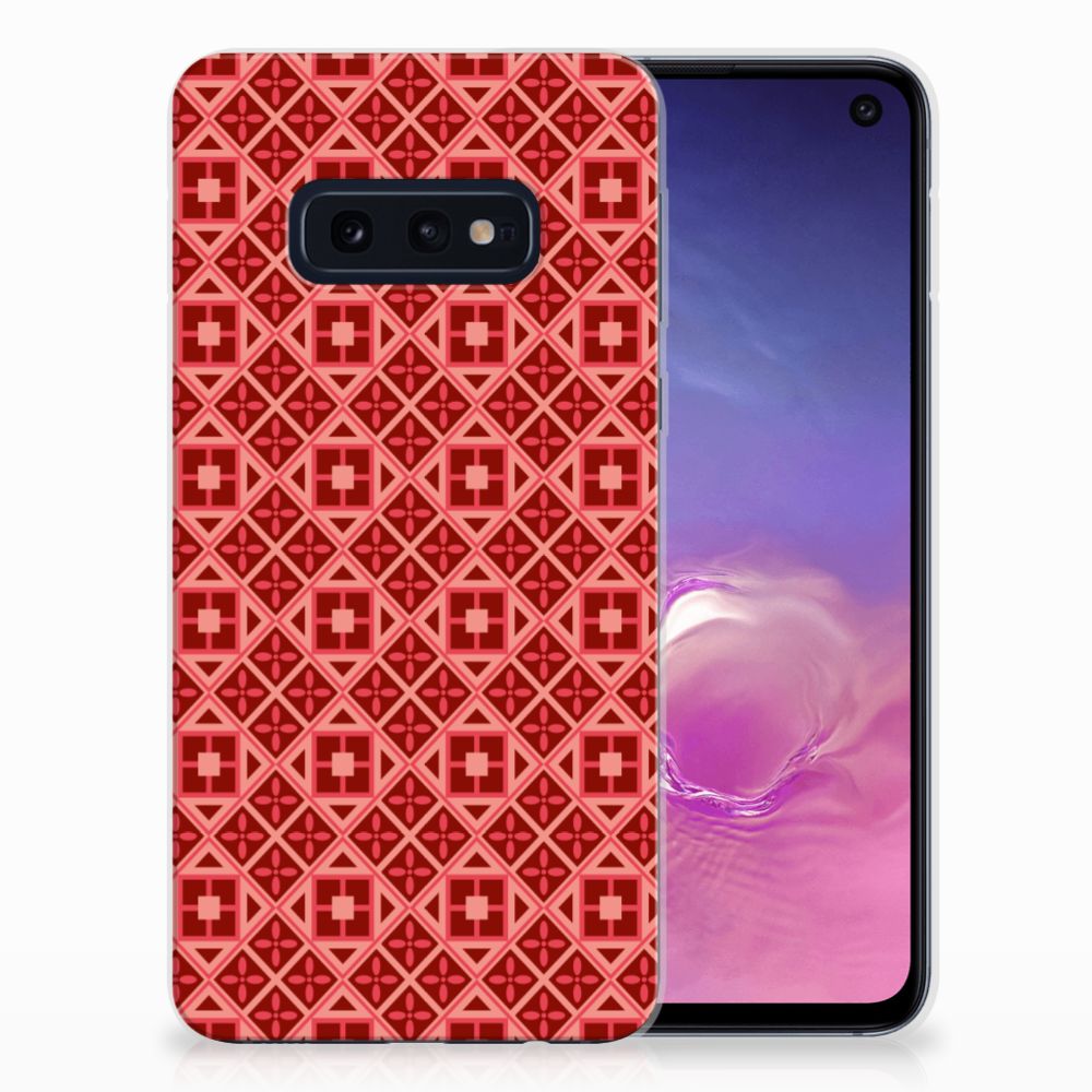 Samsung Galaxy S10e TPU bumper Batik Rood