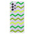 Samsung Galaxy A33 Doorzichtige Silicone Hoesje Zigzag Groen B2C Telecom