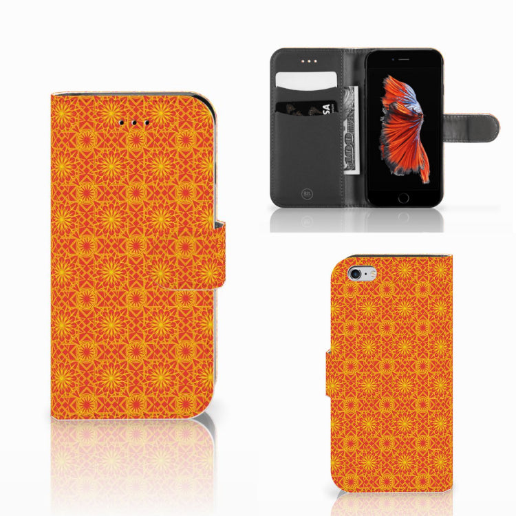 Apple iPhone 6 | 6s Telefoon Hoesje Batik Oranje