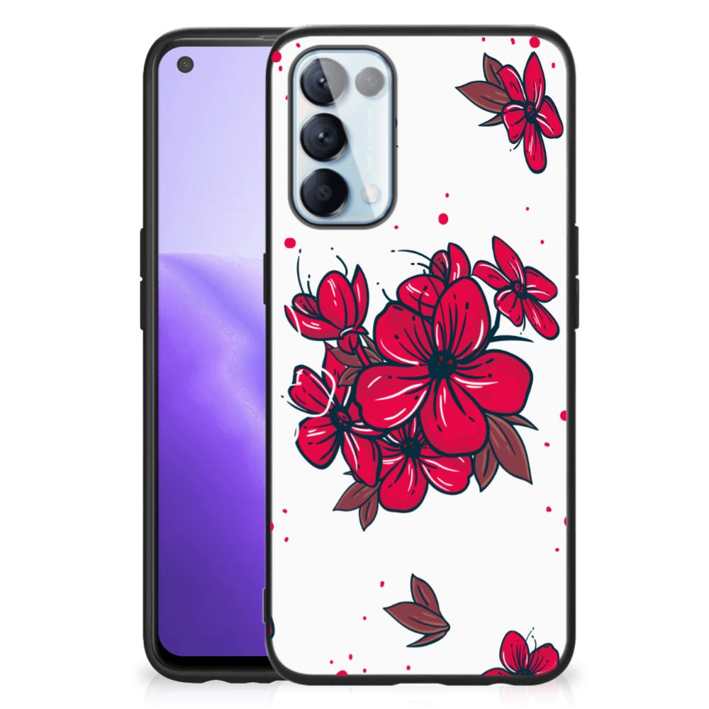 OPPO Reno5 5G | Find X3 Lite Bloemen Hoesje Blossom Red