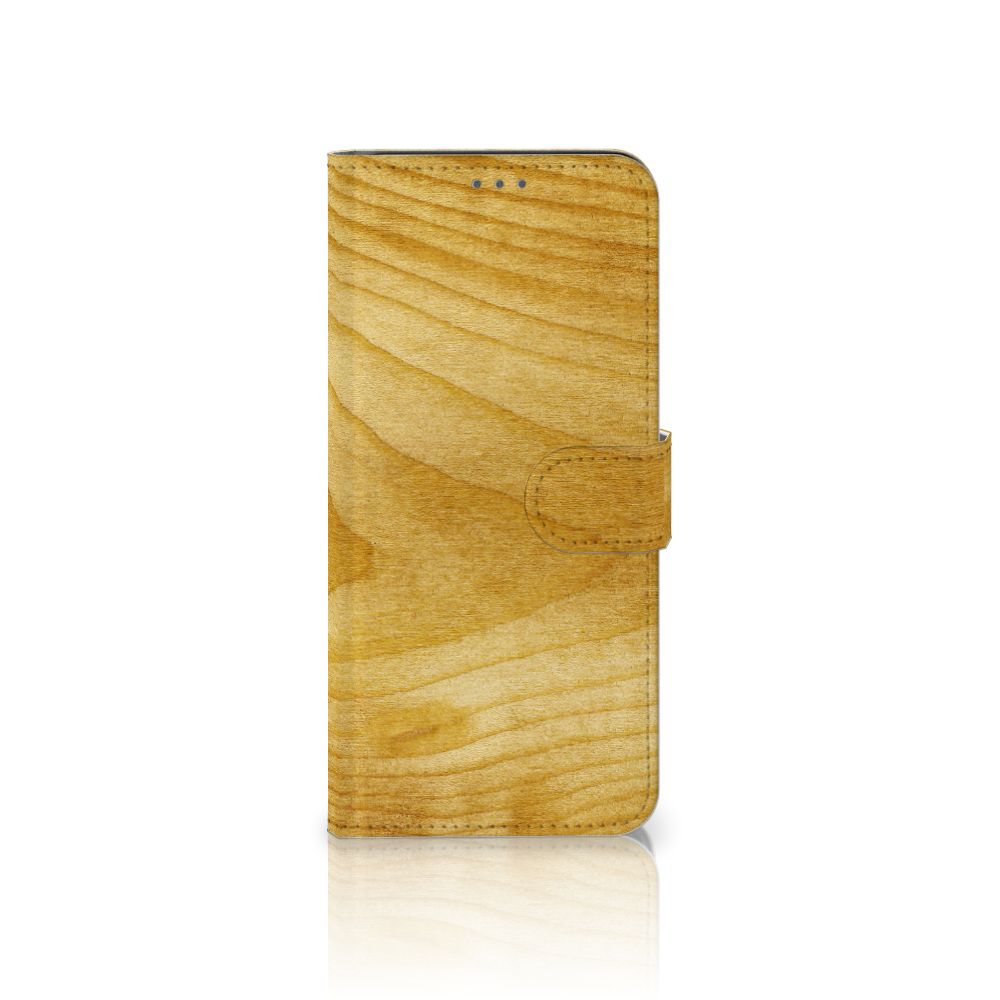 Samsung Galaxy S21 Plus Book Style Case Licht Hout
