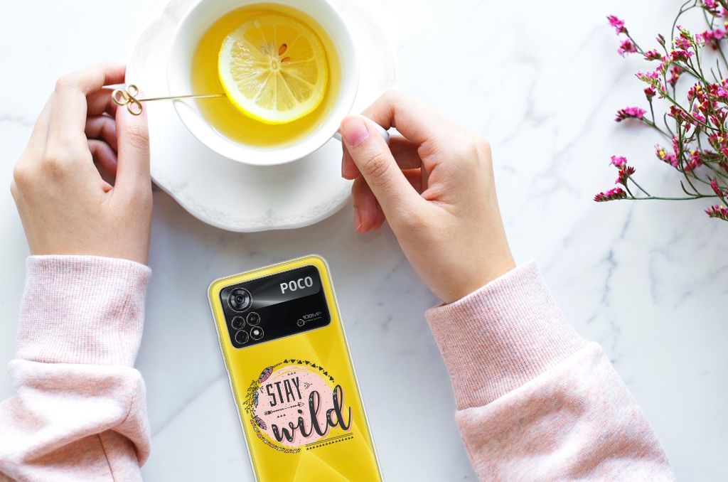 Xiaomi Poco X4 Pro 5G Telefoonhoesje met Naam Boho Stay Wild B2C Telecom