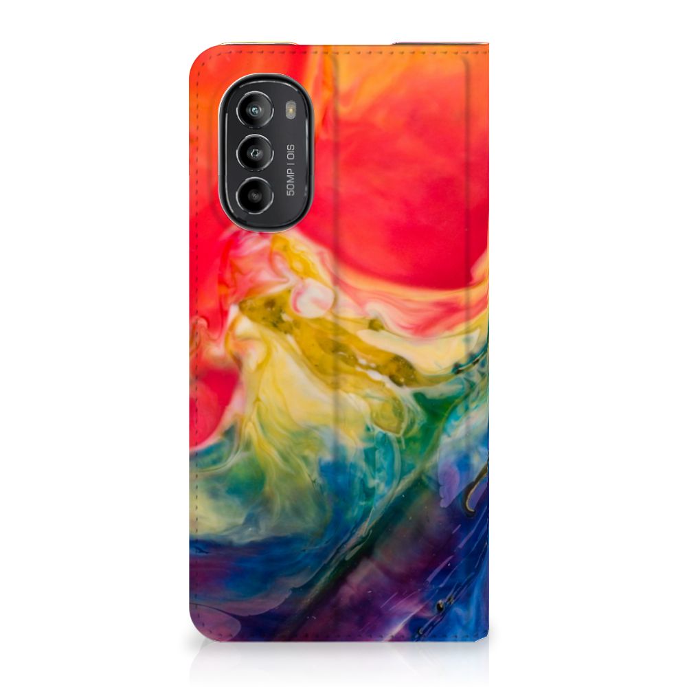 Bookcase Motorola Moto G52 | Moto G82 Watercolor Dark - B2C Telecom