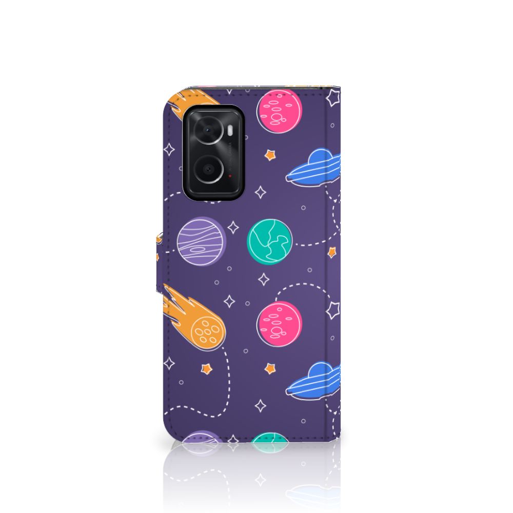 OPPO A76 | A96 Wallet Case met Pasjes Space