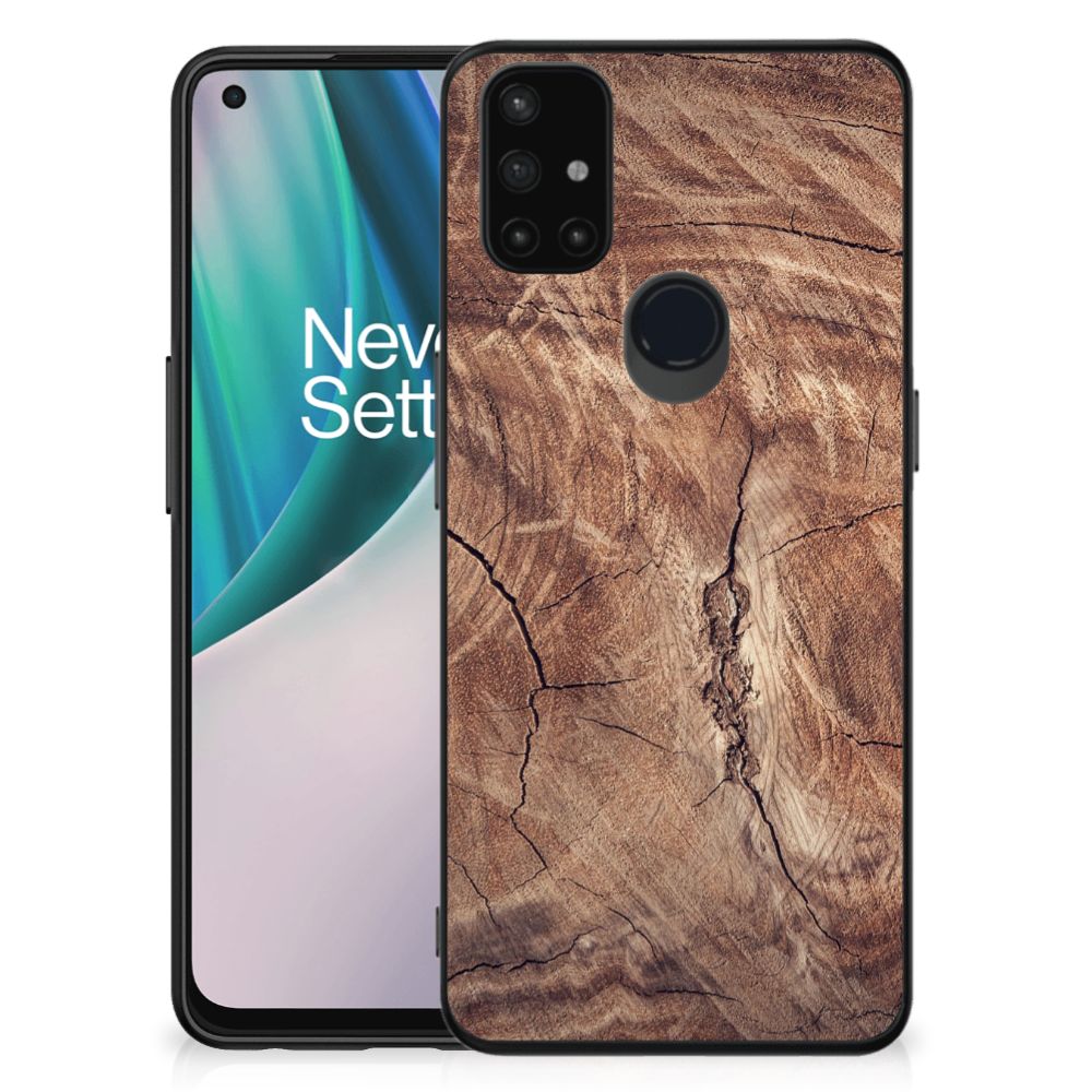 OnePlus Nord N10 5G Houten Print Telefoonhoesje Tree Trunk