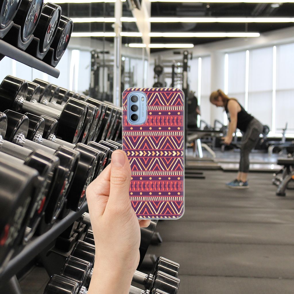 Motorola Moto G31 | G41 TPU bumper Aztec Paars B2C Telecom