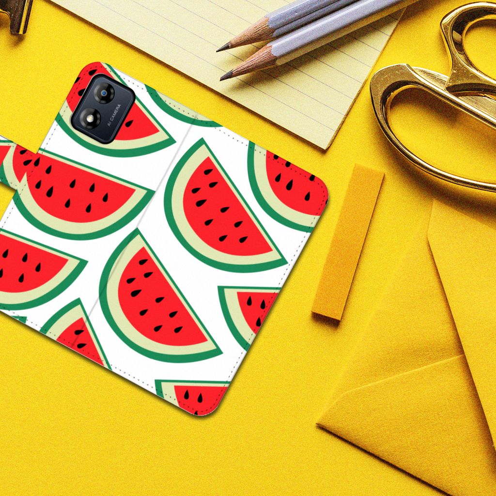 Motorola Moto E13 4G Book Cover Watermelons