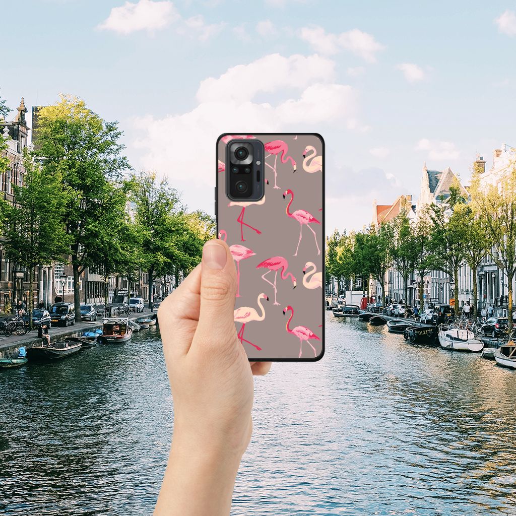 Xiaomi Redmi Note 10 Pro Dierenprint Telefoonhoesje Flamingo B2C Telecom