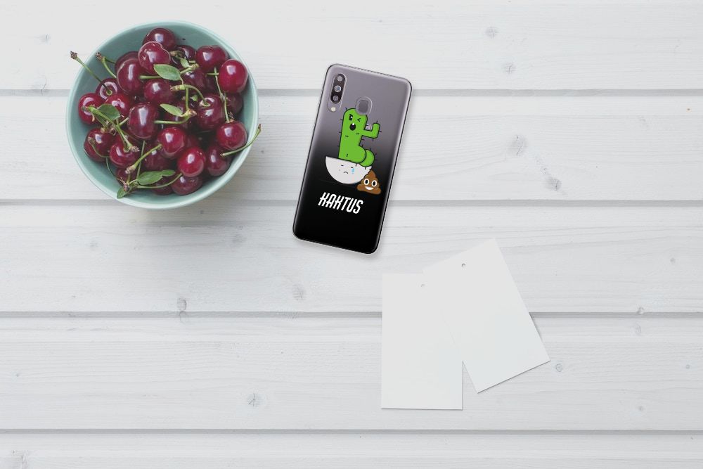 Samsung Galaxy M30 Telefoonhoesje met Naam Cactus Poo