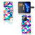 iPhone 13 Pro Book Case Blokken Kleurrijk met abstracte kleuren en geometrische vormen 🎨