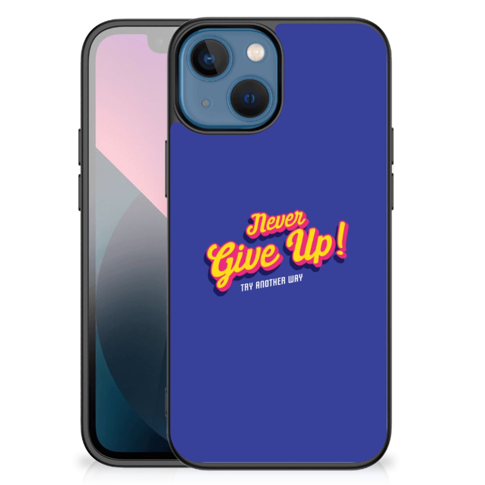 Apple iPhone 13 mini Telefoon Hoesje met tekst Never Give Up