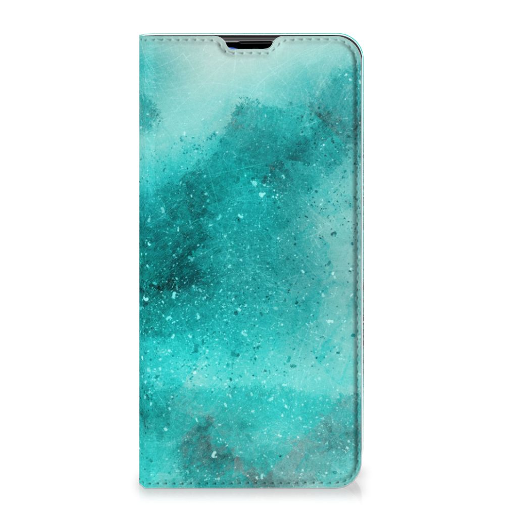 Bookcase Samsung Galaxy A20s Painting Blue - B2C Telecom