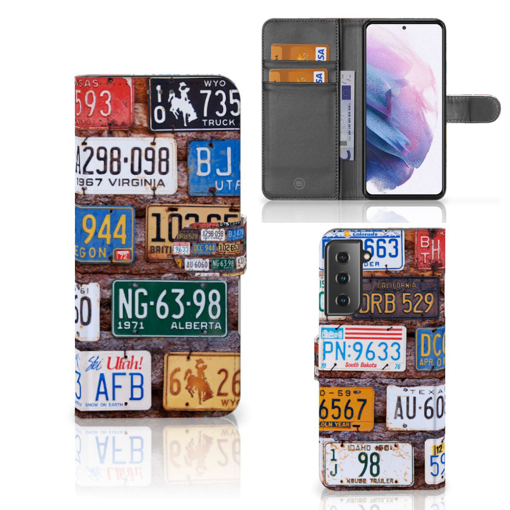 Samsung Galaxy S21 Plus Telefoonhoesje met foto Kentekenplaten