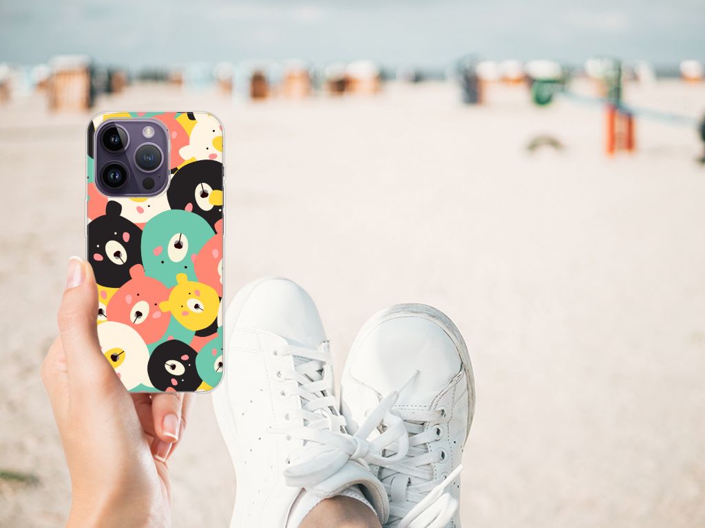 Apple iPhone 14 Pro Telefoonhoesje met Naam Bears B2C Telecom