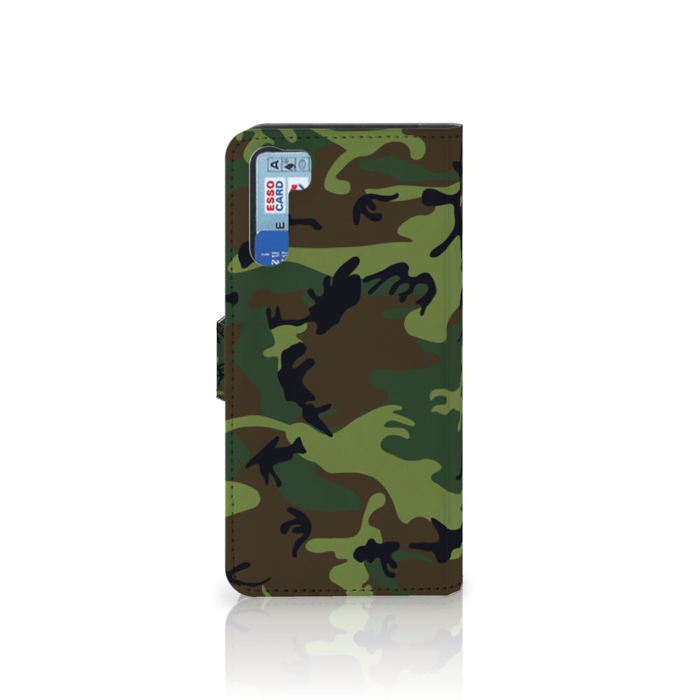 OPPO A91 | Reno3 Telefoon Hoesje Army Dark