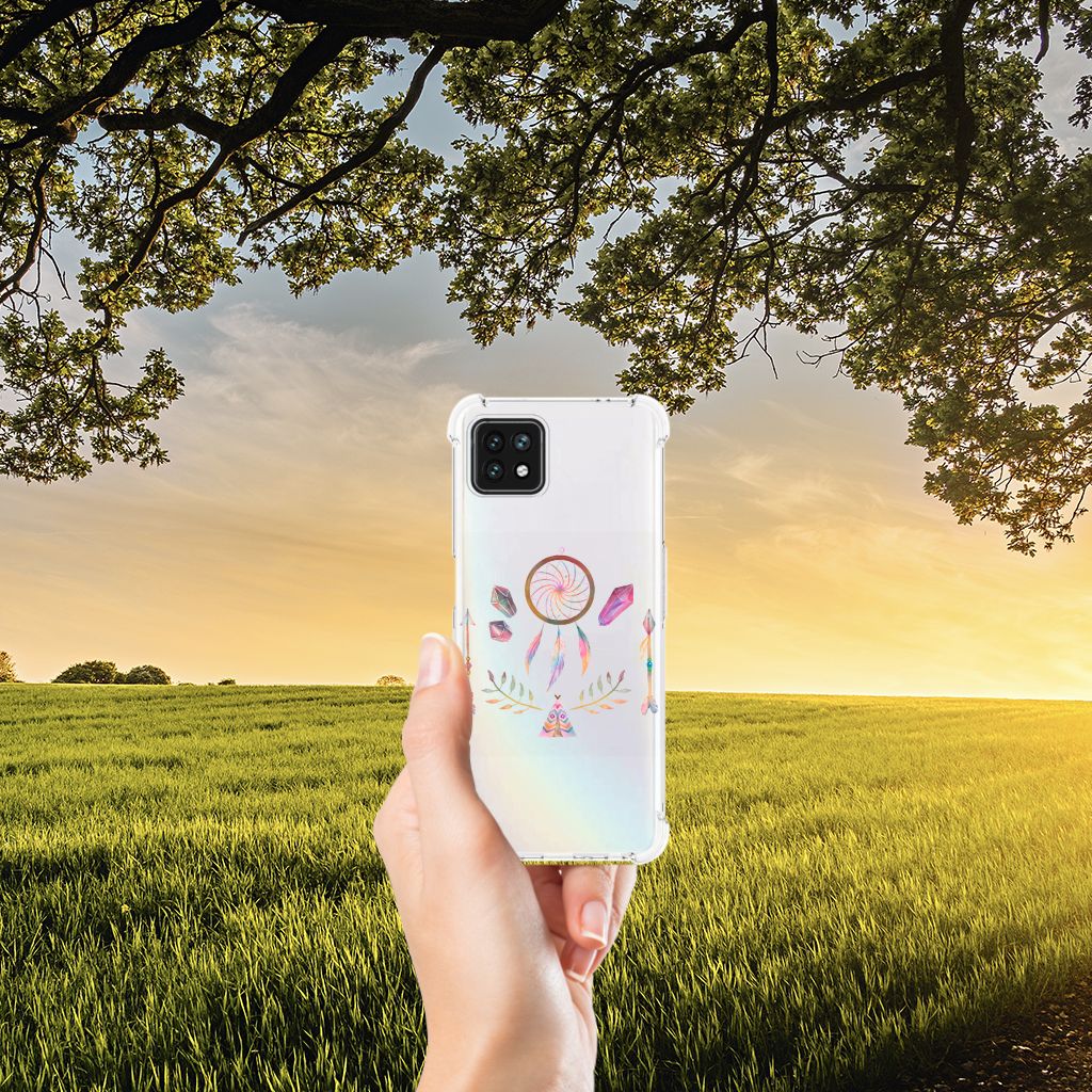 OPPO A53 5G | A73 5G Stevig Bumper Hoesje Boho Dreamcatcher