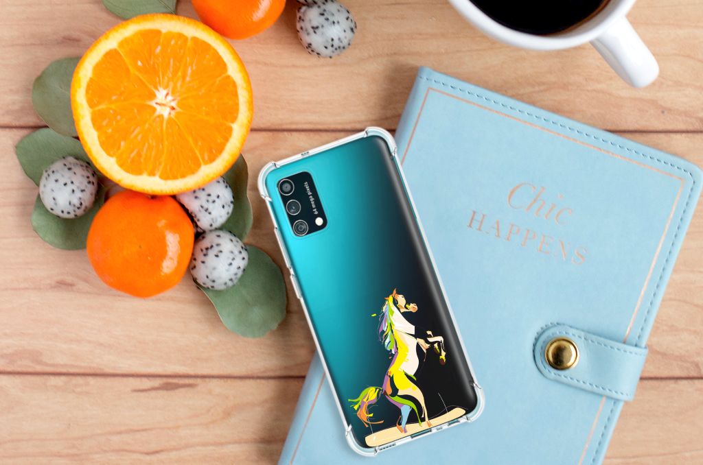 Samsung Galaxy M02s | A02s Stevig Bumper Hoesje Horse Color B2C Telecom