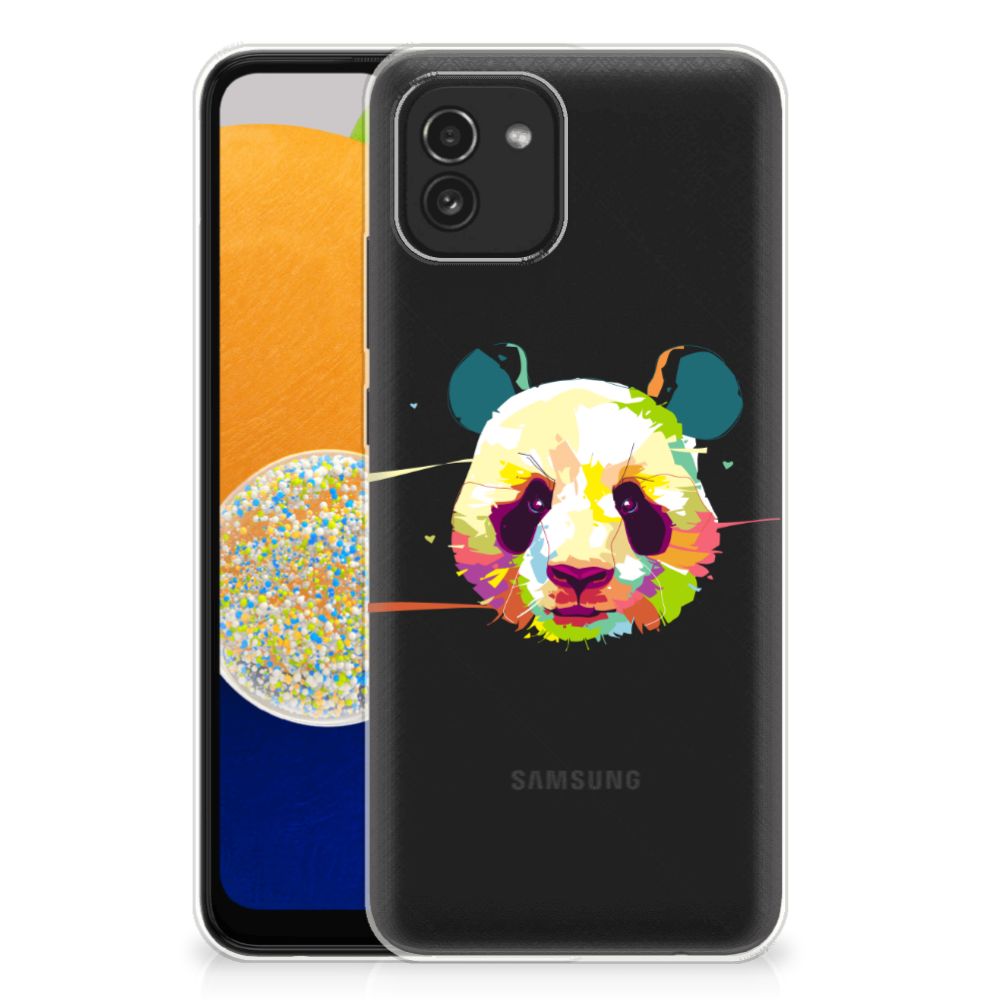 Samsung Galaxy A03 Telefoonhoesje met Naam Panda Color B2C Telecom