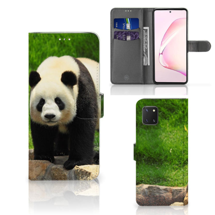 Samsung Note 10 Lite Telefoonhoesje met Pasjes Panda