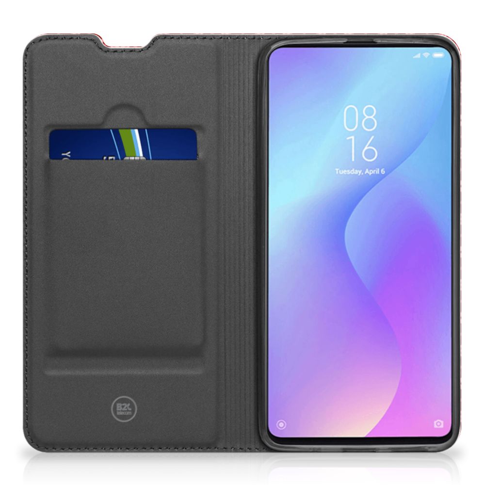 Xiaomi Redmi K20 Pro Hoesje met Magneet Batik Rood - B2C Telecom
