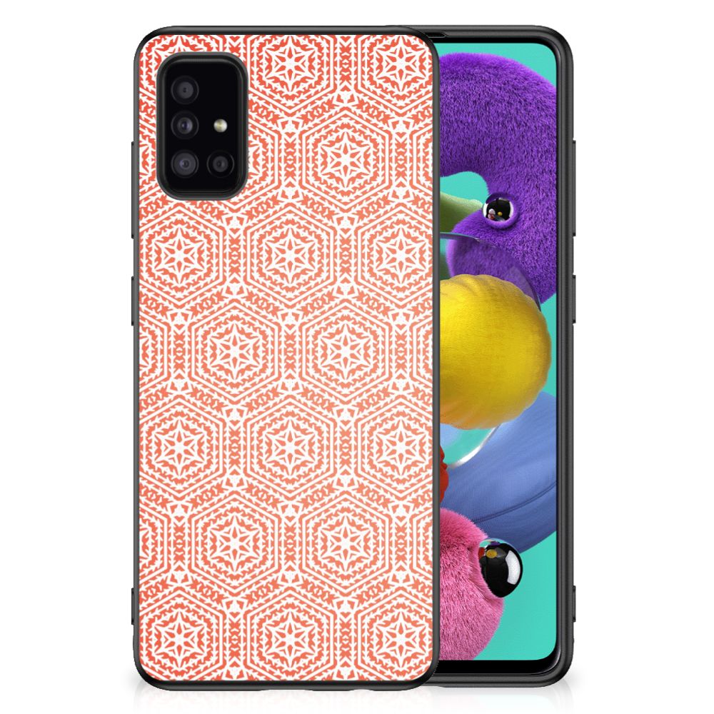 Samsung Galaxy A51 Bumper Case Pattern Orange