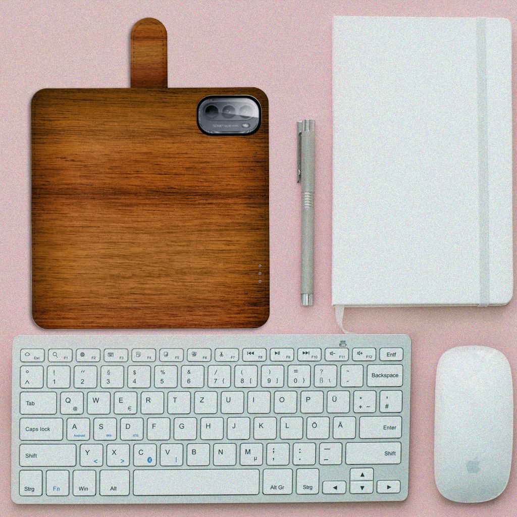 Motorola Moto G31 | G41 Book Style Case Donker Hout