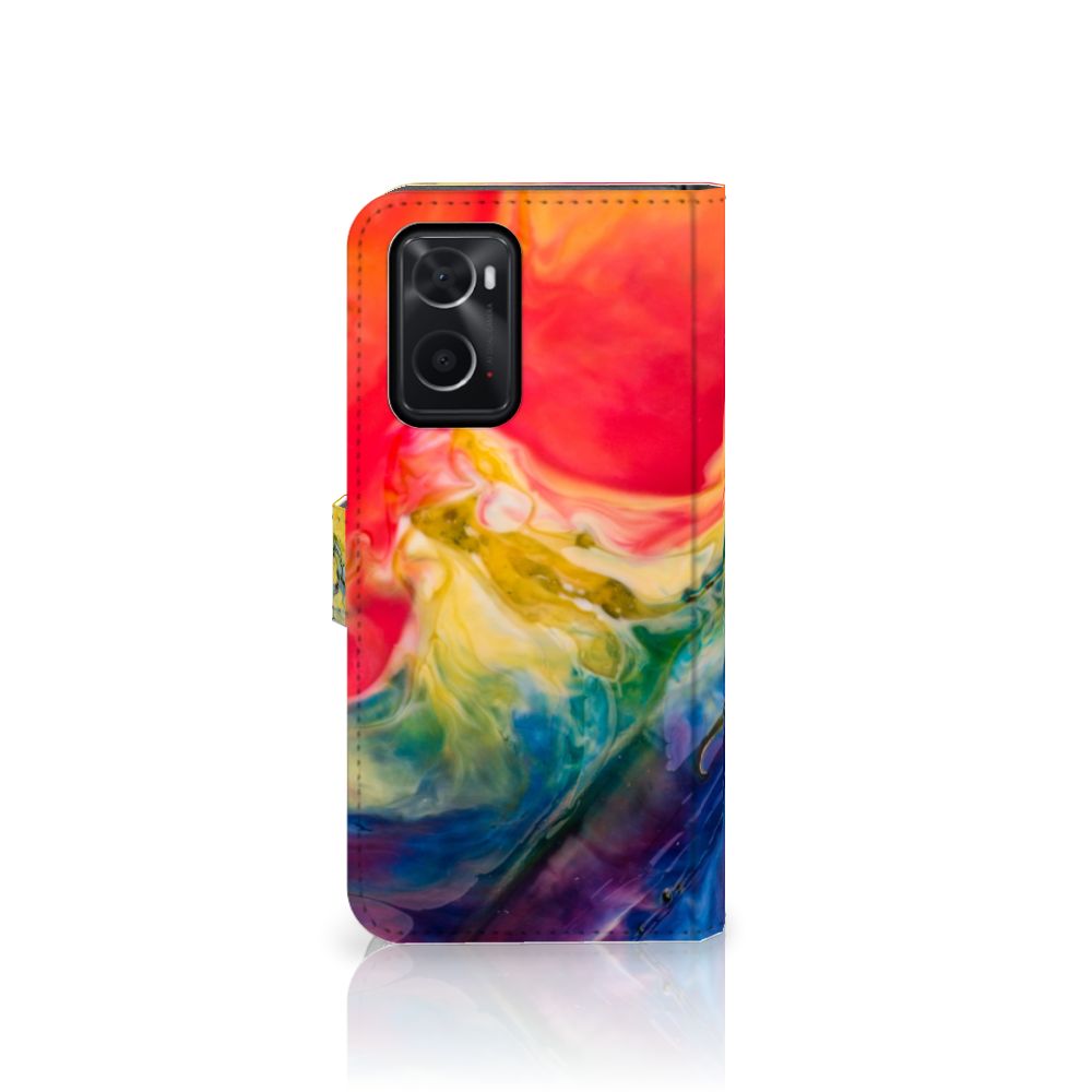 Hoesje OPPO A76 | A96 Watercolor Dark