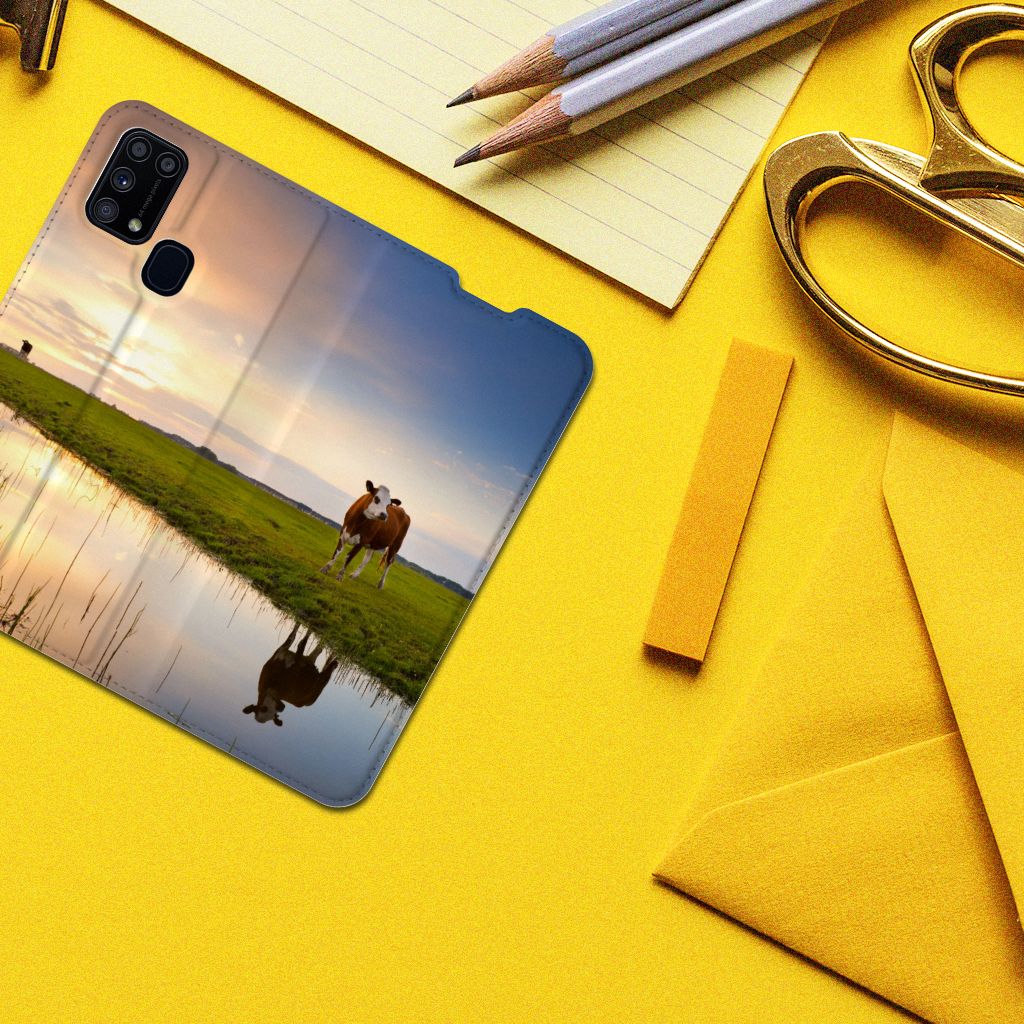 Samsung Galaxy M31 Hoesje maken Koe - B2C Telecom