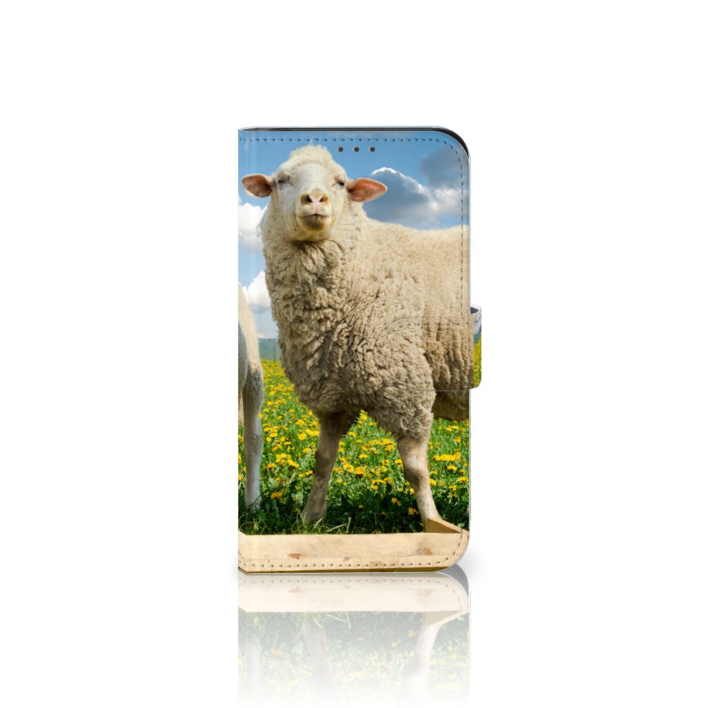 Samsung Galaxy Xcover 5 Telefoonhoesje met Pasjes Schaap en Lammetje