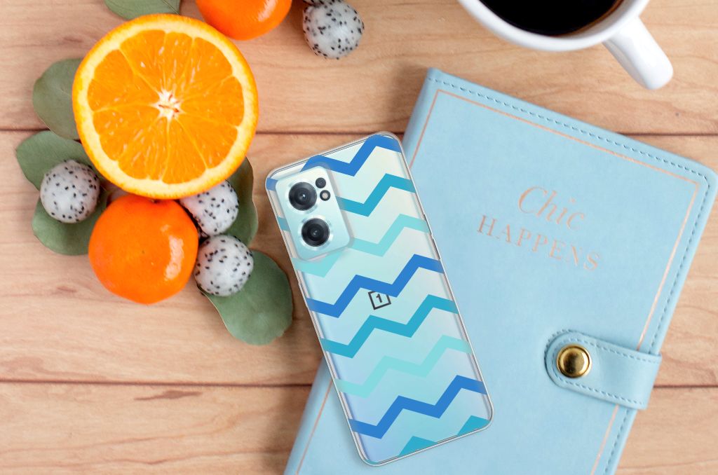 OnePlus Nord CE 2 5G TPU bumper Zigzag Blauw B2C Telecom