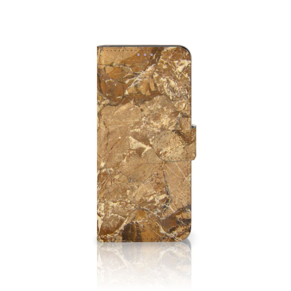 OnePlus Nord CE 5G Bookcase Marmer Creme met luxe marmer design en sterke bescherming voor je telefoon.