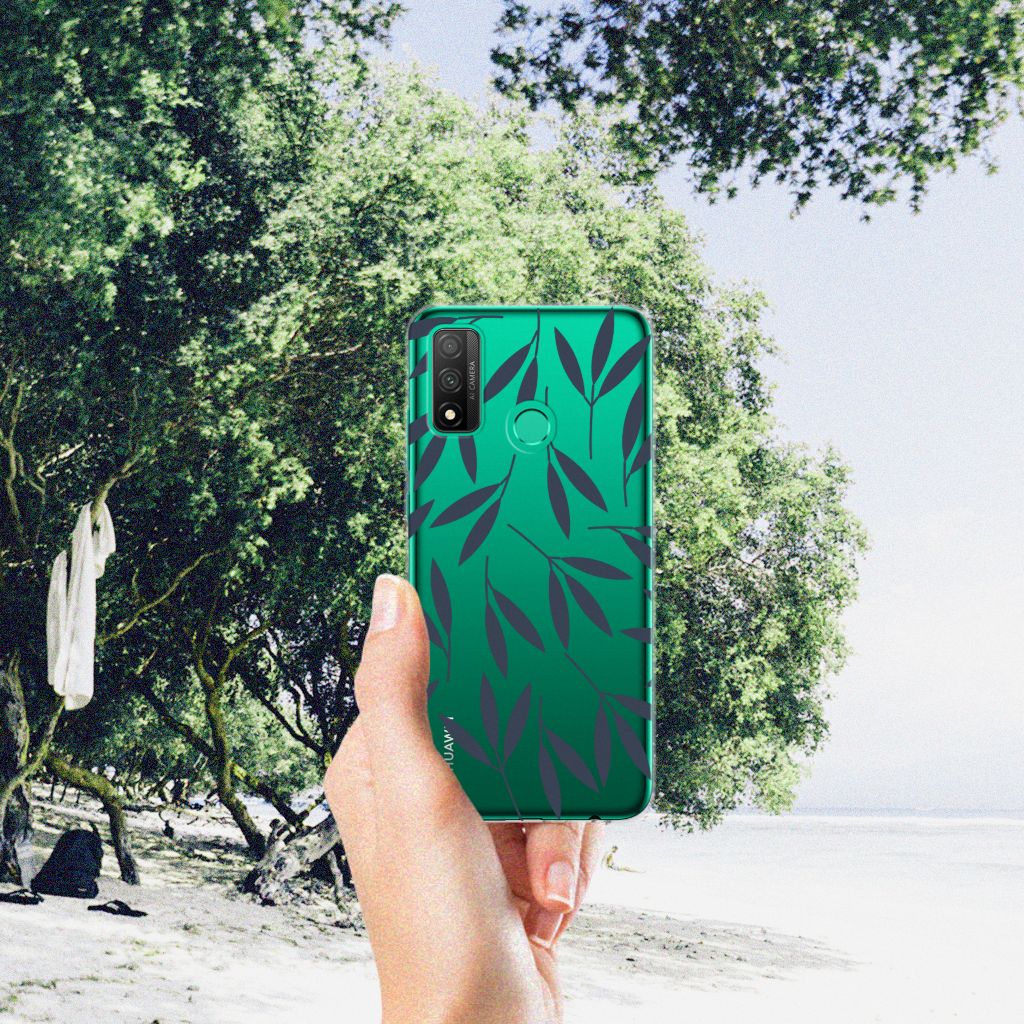 Huawei P Smart 2020 TPU Case Leaves Blue B2C Telecom