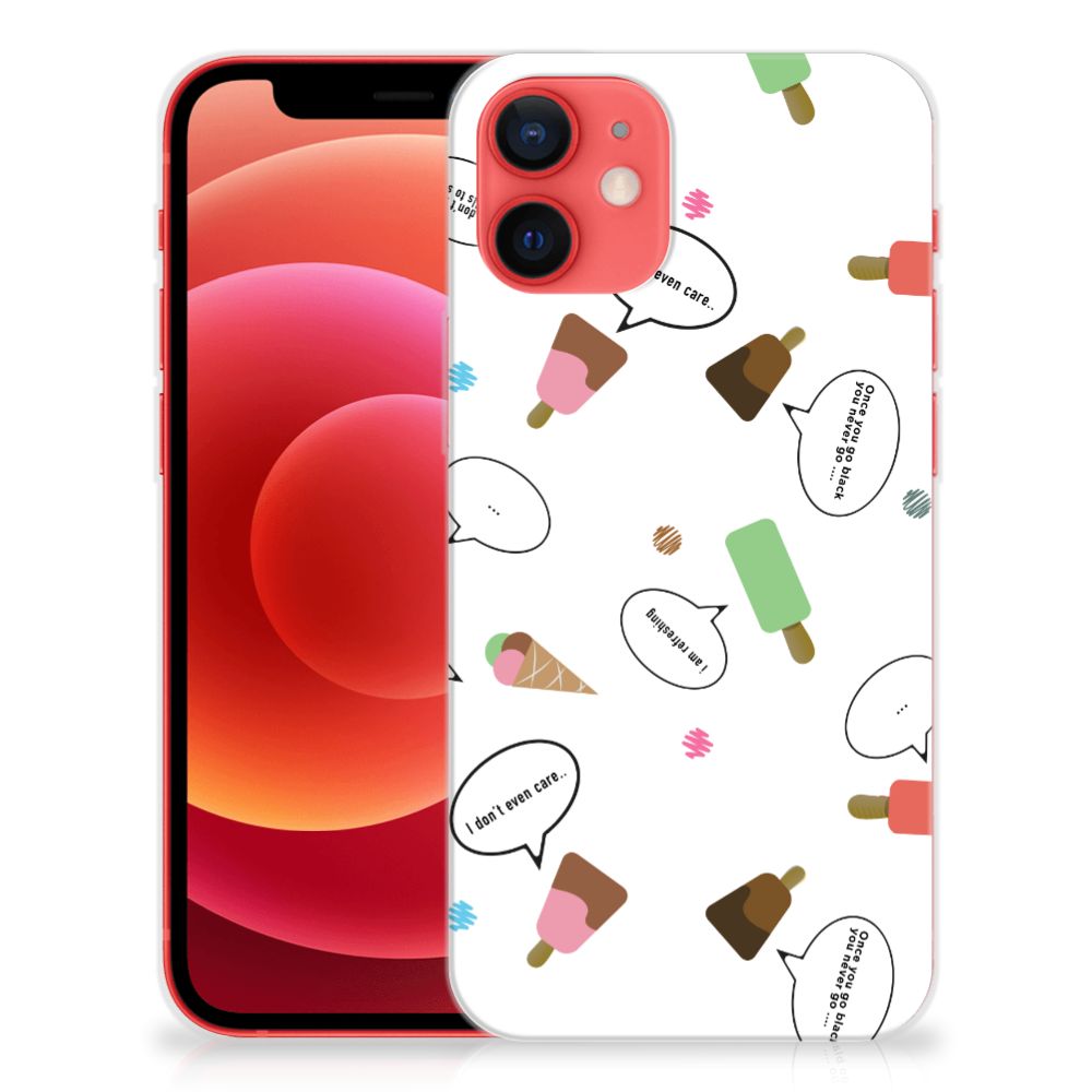 iPhone 12 Mini Siliconen Case IJsjes B2C Telecom