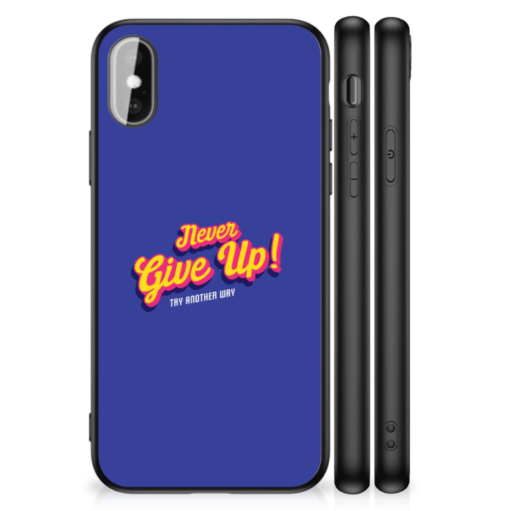 iPhone X | Xs Telefoon Hoesje met tekst Never Give Up