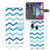 Samsung Galaxy A20e Telefoon Hoesje Zigzag Blauw