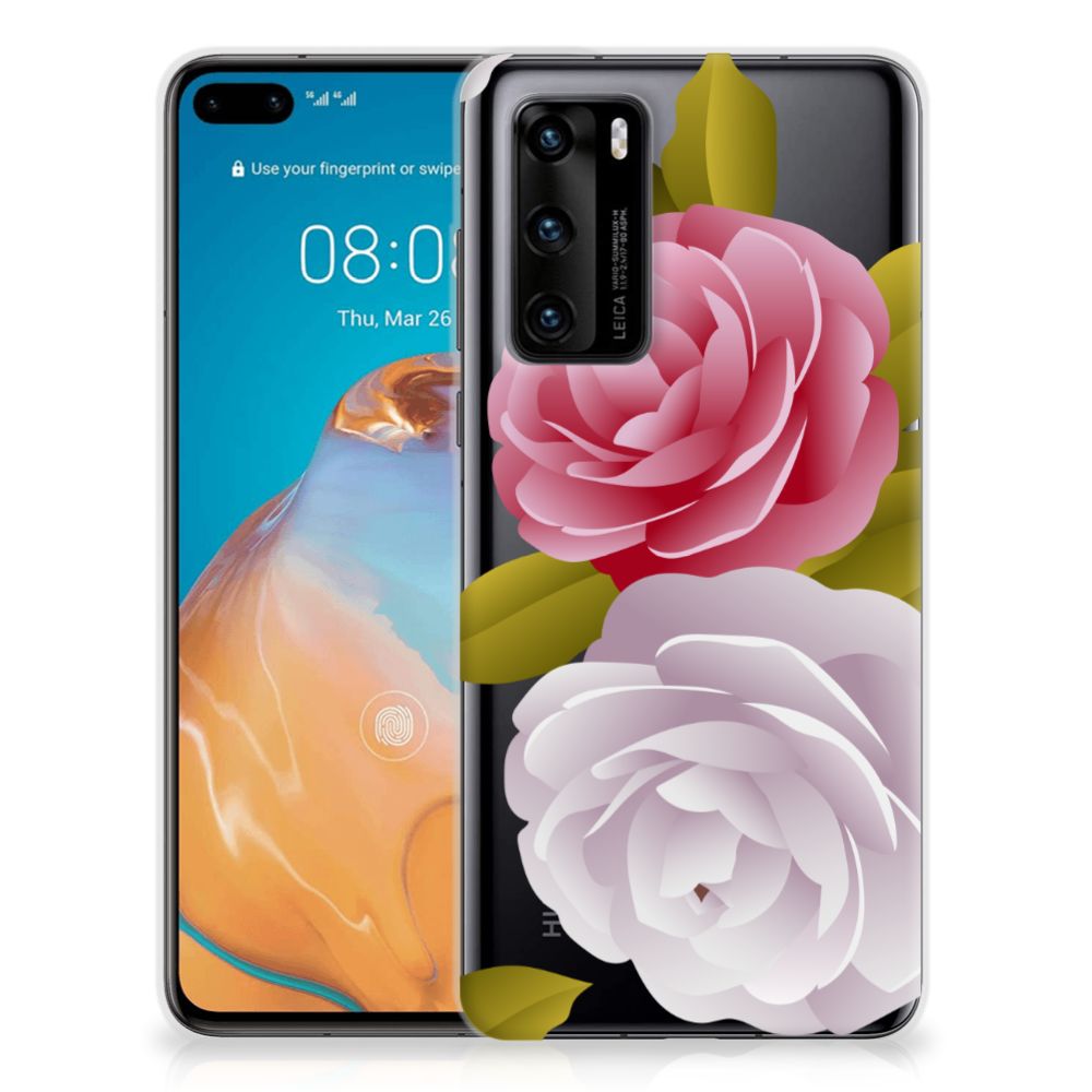 Huawei P40 TPU Case Roses B2C Telecom