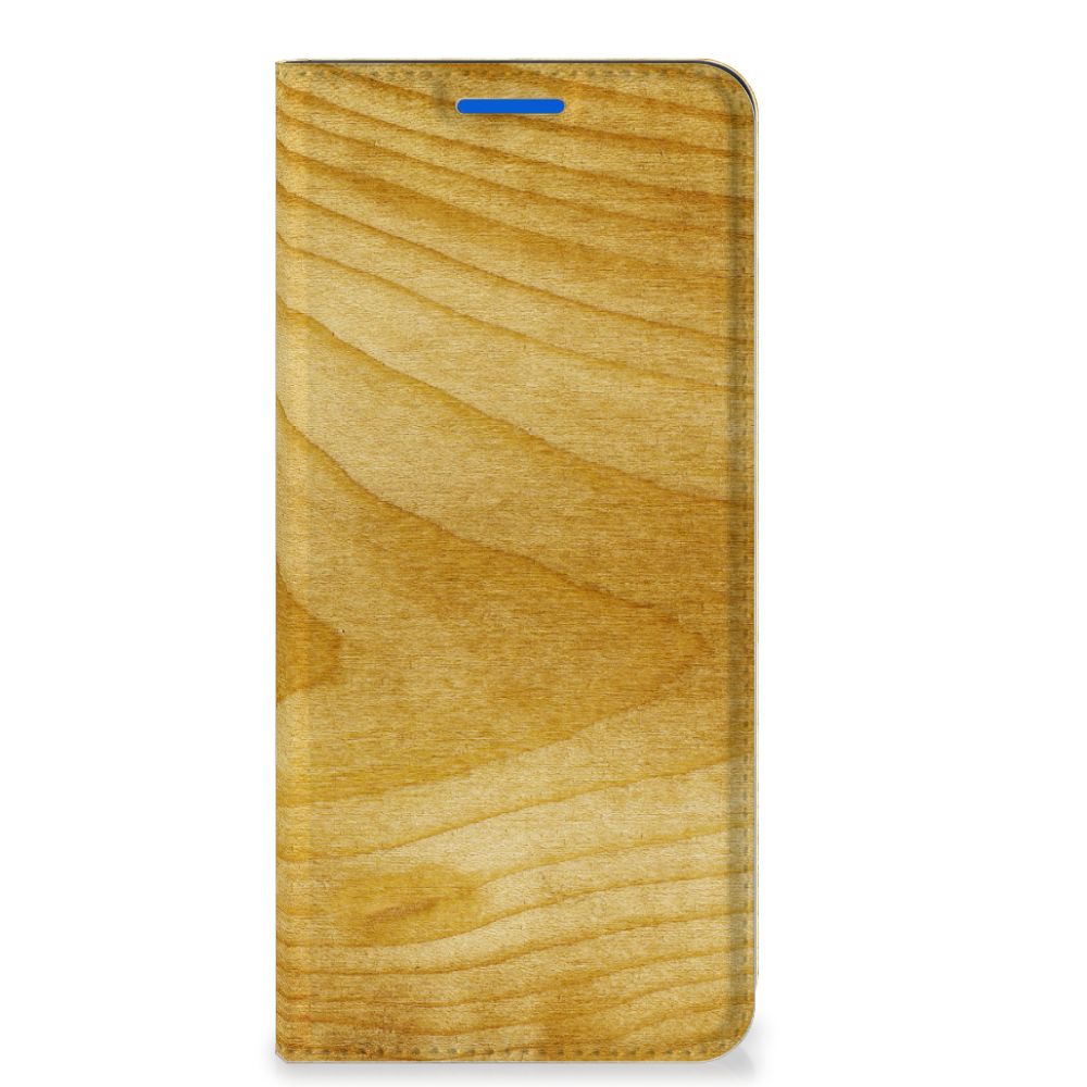 OPPO Reno6 5G Book Wallet Case Licht Hout - B2C Telecom