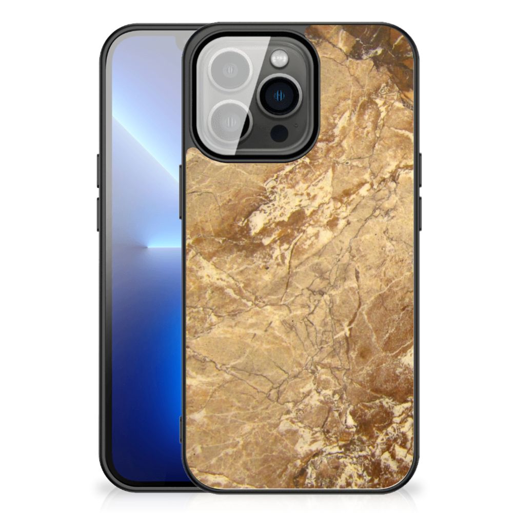 iPhone 13 Pro Max Marmeren Print Telefoonhoesje Marmer Creme B2C Telecom
