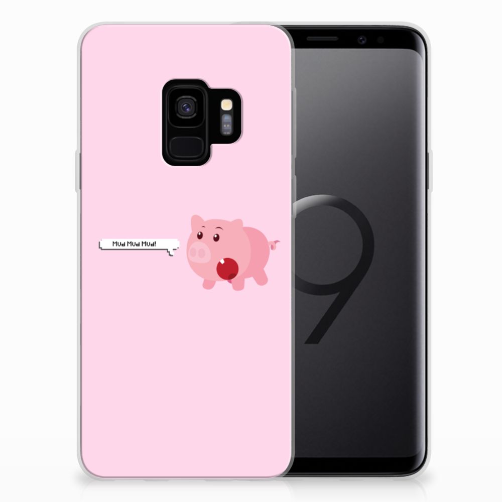 Samsung Galaxy S9 Telefoonhoesje met Naam Pig Mud