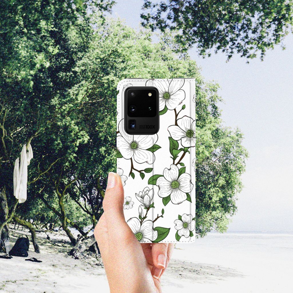 Samsung Galaxy S20 Ultra Smart Cover Dogwood Flowers - B2C Telecom
