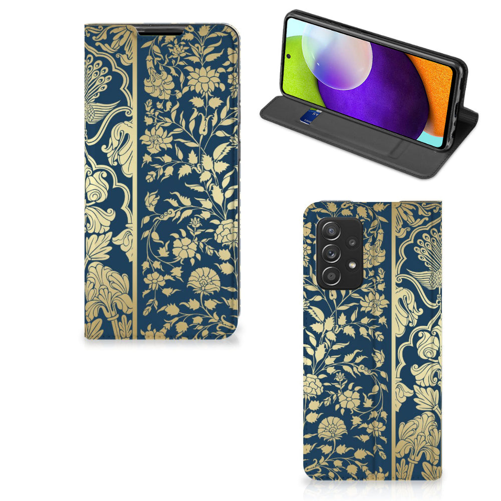 Samsung Galaxy A52 Smart Cover Beige Flowers