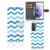 Samsung Galaxy S21 Plus Telefoon Hoesje Zigzag Blauw