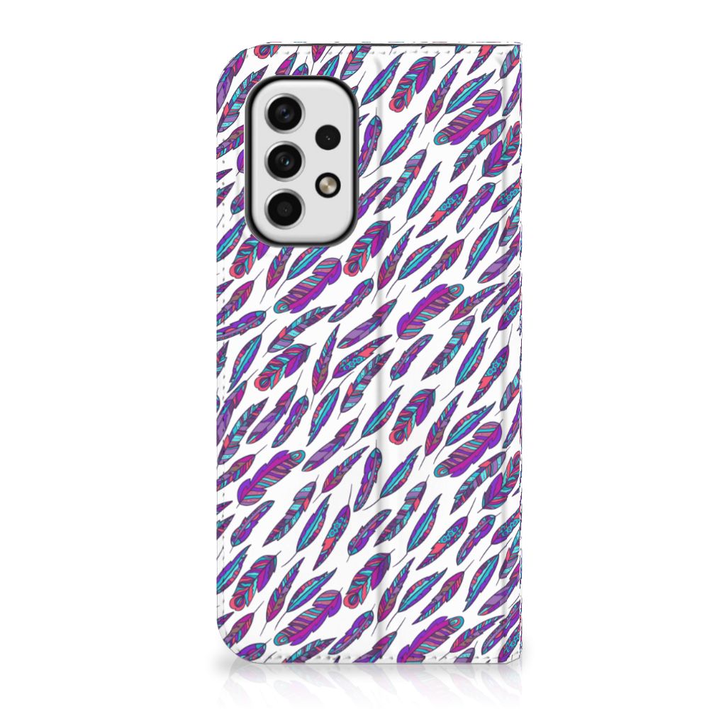 Samsung Galaxy A23 Hoesje met Magneet Feathers Color - B2C Telecom