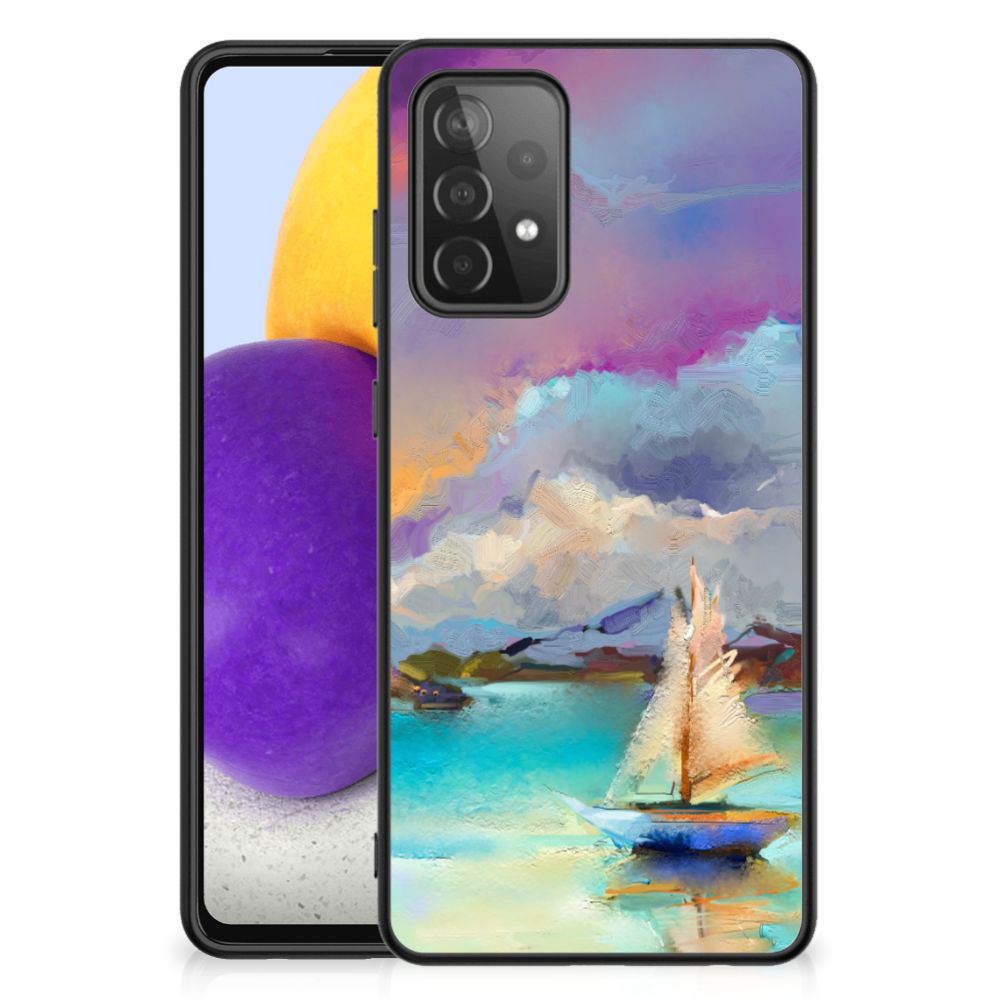 Kleurrijke Telefoonhoesje Samsung Galaxy A72 (5G/4G) Boat